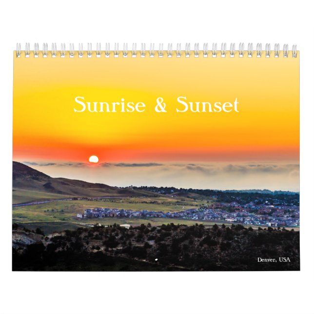 Sanrise och Sunset Kalender (Omslag)