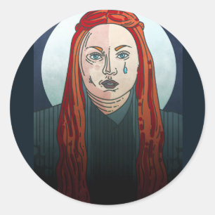Sansa Stark Game of Thrones Runt Klistermärke