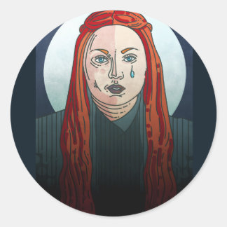 Sansa Stark Game of Thrones Runt Klistermärke