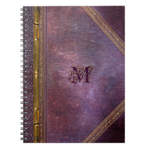 Sanscartier VictorianMonogram Anteckningsbok Med Spiral