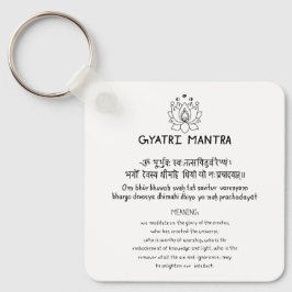 Sanskrit Gyatri Mantra Nyckelring