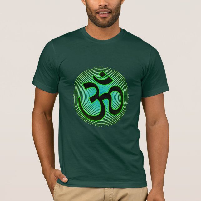 Sanskrit kall manar för Om (aum) Namaste skjorta T Shirt (Framsida)