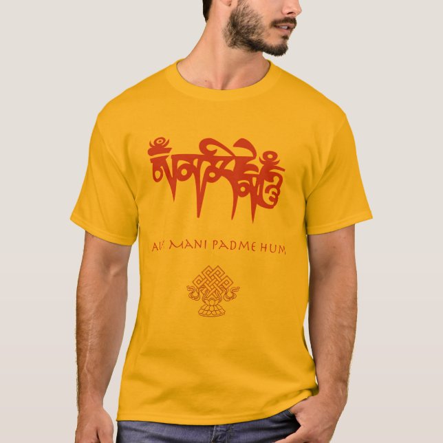 Sanskrit Mantra och någon färg som du gillar Tee Shirt (Framsida)