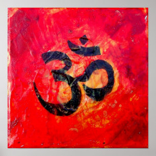 Sanskrit Om Symbol Poster