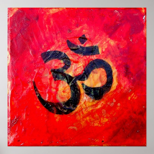 Sanskrit Om Symbol Poster (Framsidan)
