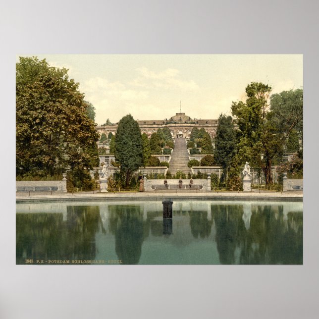 Sanssouci Palace, Potsdam, Berlin, Tyskland Poster (Framsidan)
