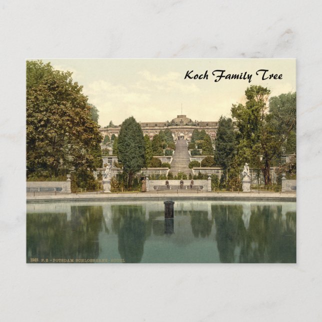 Sanssouci Palace, Potsdam, Berlin, Tyskland Vykort (Framsida)