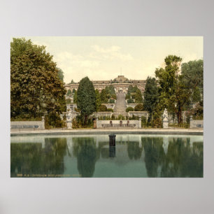 Sanssouci slott, Potsdam, Berlin, Tyskland Poster