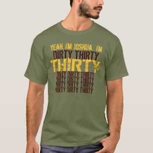 Sant 30 Olive Guld Brown Birthday T-shirt