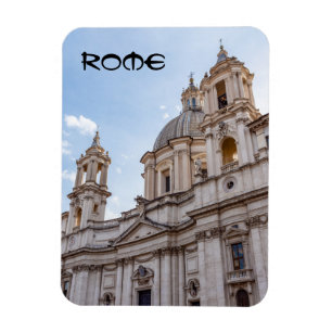 Sant Agnese Church i Piazza Navona - Rom Magnet
