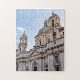 Sant Agnese-kyrkan på Piazza Navona - Rom Pussel