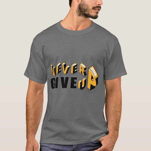 Sant, aldrig Ge uppåt, 3-dimensionell T Shirt (Framsida)