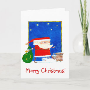 Sant Claus julkort Helgkort