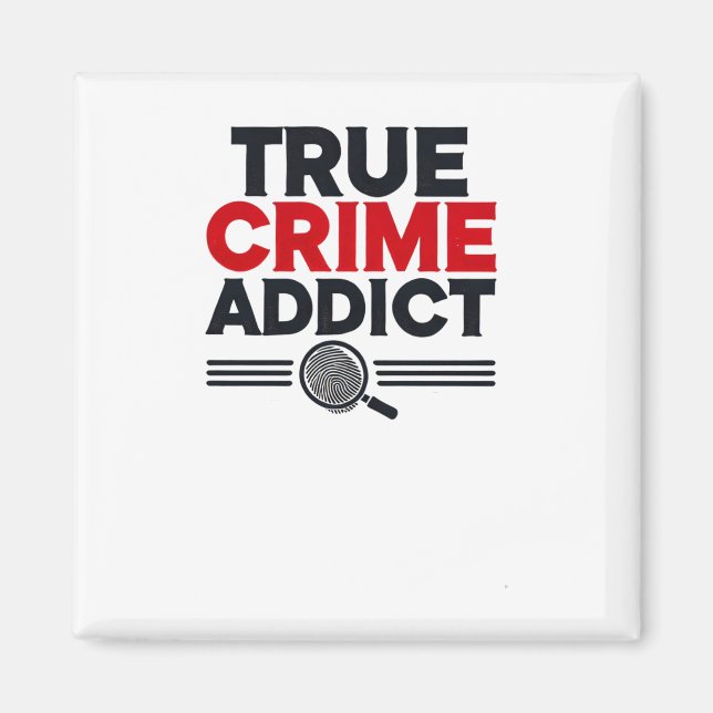 Sant Crime Addict Sticker Magnet (Framsidan)