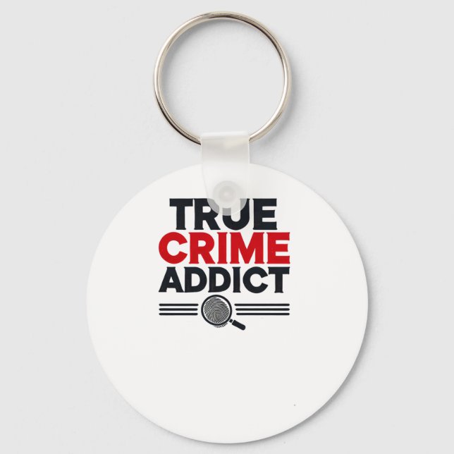 Sant Crime Addict Sticker Nyckelring (Framsida)