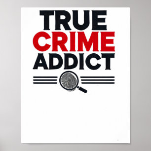 Sant Crime Addict Sticker Poster