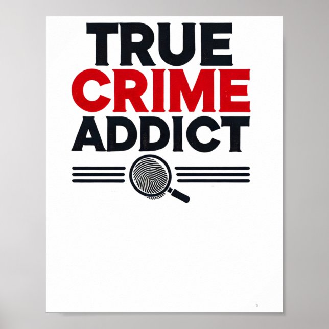 Sant Crime Addict Sticker Poster (Framsidan)