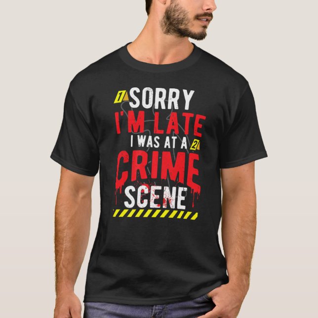 Sant Crime Scene Investigator T Shirt (Framsida)