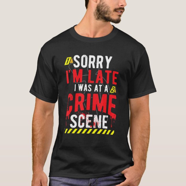Sant Crime Scene Investigator T Shirt (Framsida)