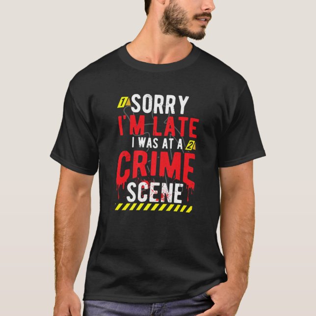 Sant Crime Scene Investigator T Shirt (Framsida)
