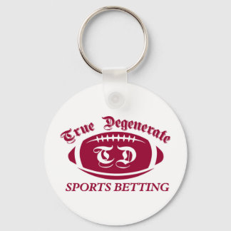 Sant degenererad sportvaddering nyckelring