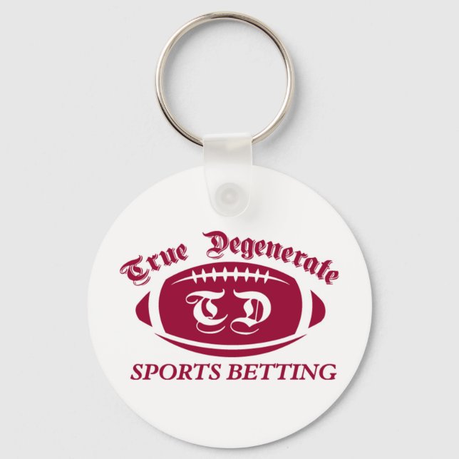 Sant degenererad sportvaddering nyckelring (Framsida)