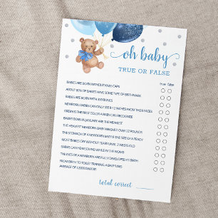 Sant eller falskt - babyvykort för Party Inbjudningar