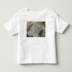 Sant-färg satellitvy över centrala Aten T-shirt