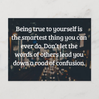 Sant för dig själv vykort