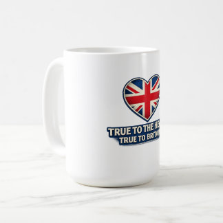 Sant för hjärtat, sant för Storbritannien – Union Kaffemugg