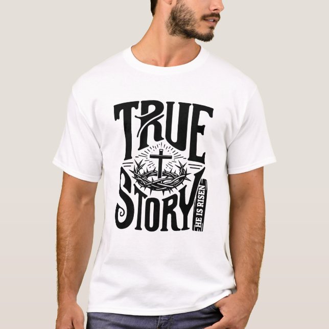 Sant historia Han är uppstånden  T Shirt (Framsida)