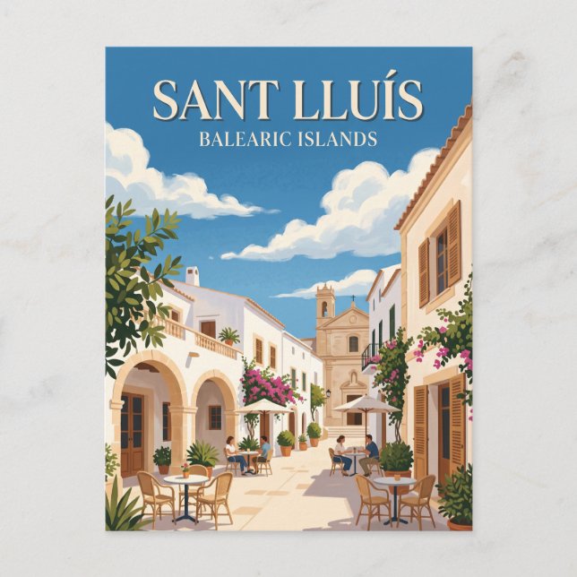 Sant Lluís Spanien Vykort (Framsida)