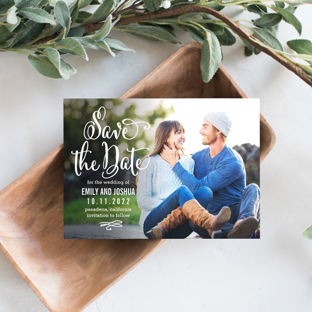 Sant Romantik EDITABLE FÄRG sparar datumkortet Spara Datumet (Skapare uppladdad)