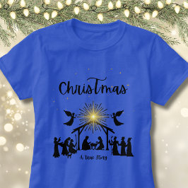 Sant Story Christian Jul Nativitet Jesus T Shirt