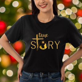Sant Story Christian Jul Nativitet Jesus T Shirt