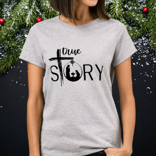 Sant Story Christian Jul Nativitet Jesus T Shirt