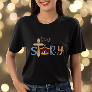 Sant Story Christian Jul Nativitet Jesus T Shirt