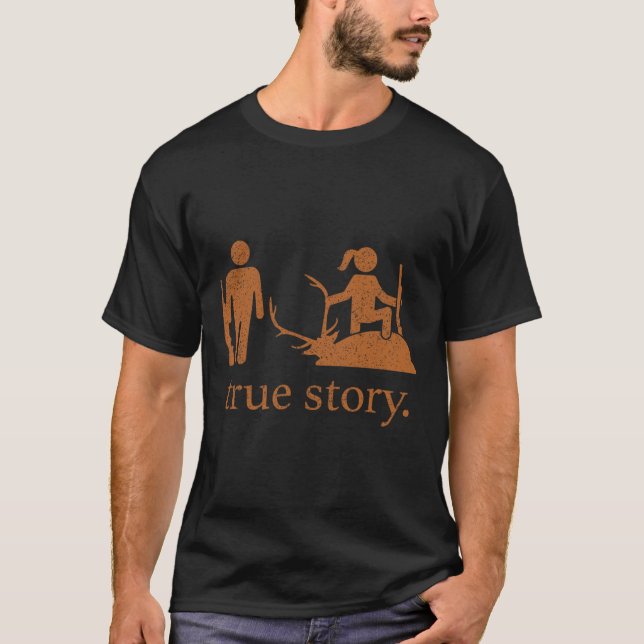Sant-story Hunting Älskare Hunter T Shirt (Framsida)