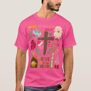 Sant story Jesus jultomhet Scene Christia T Shirt