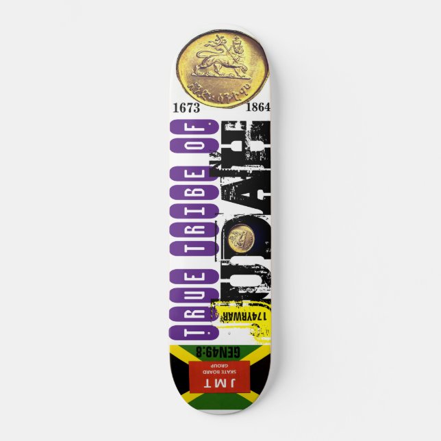 SANT TRIBE AV JUDAH: JAMAICA Skateboard (Framsida)