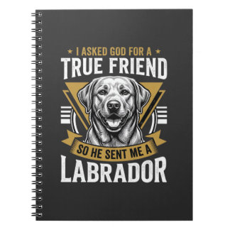 Sant vän labrador hund anteckningsbok