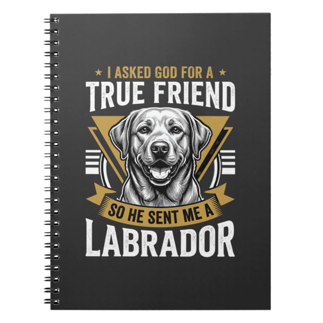 Sant vän labrador hund anteckningsbok (Framsidan)