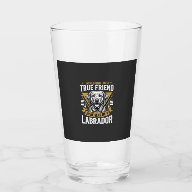 Sant vän labrador hund glaskopp (Framsida)