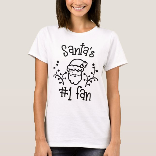 Santa #1 fan t shirt (Framsida)