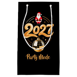 Santa 2027 Party Mode Guld Disco Jul