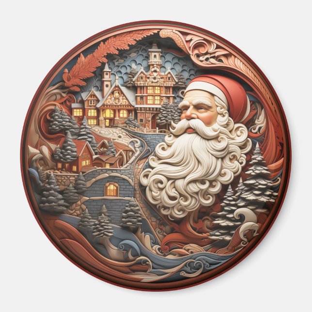 Santa 3D Magnet (Framsidan)