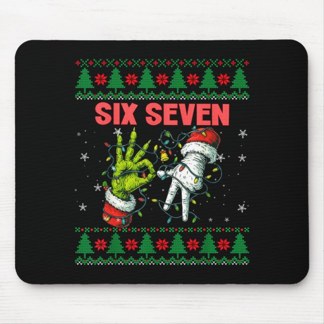Santa 67 Christmas Ugly Sweater Fingers Six Seven  Musmatta (Framsidan)
