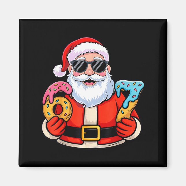 Santa 67 Ice Cream Drip Christmas  Magnet (Framsidan)