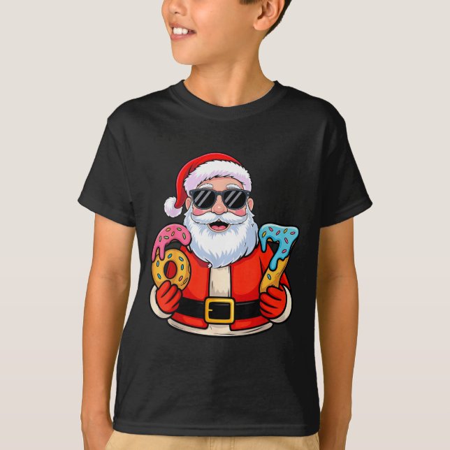 Santa 67 Ice Cream Drip Christmas  T Shirt (Framsida)