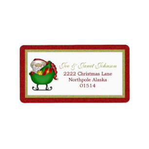Santa Address Label Adressetikett